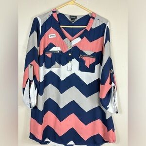 Justify xlarge 21-1/2 p2p 30” length casual long sleeve. Great preowned conditi